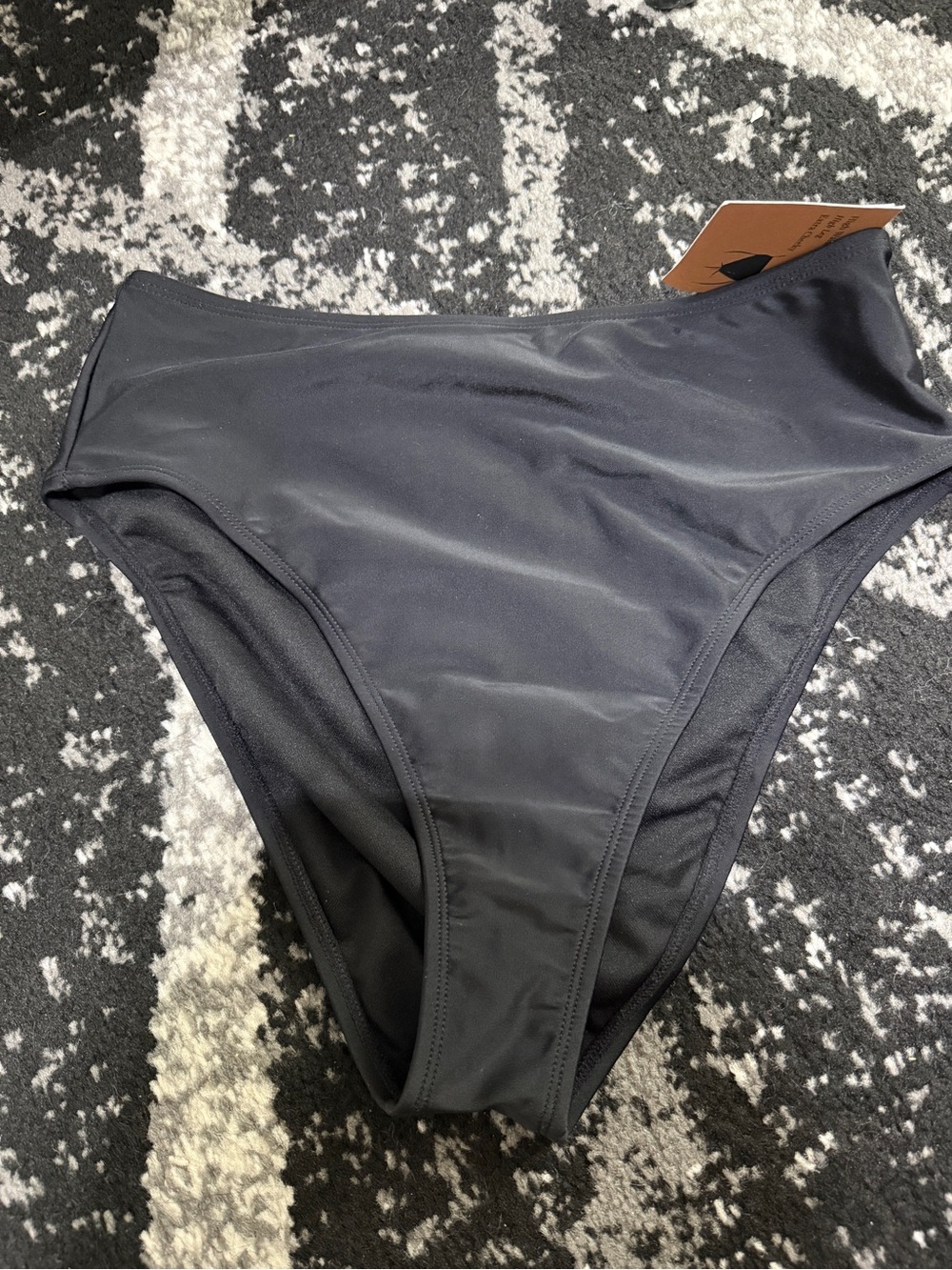 Shade & Shore Black High-Cut high waiste Bikini Bottoms